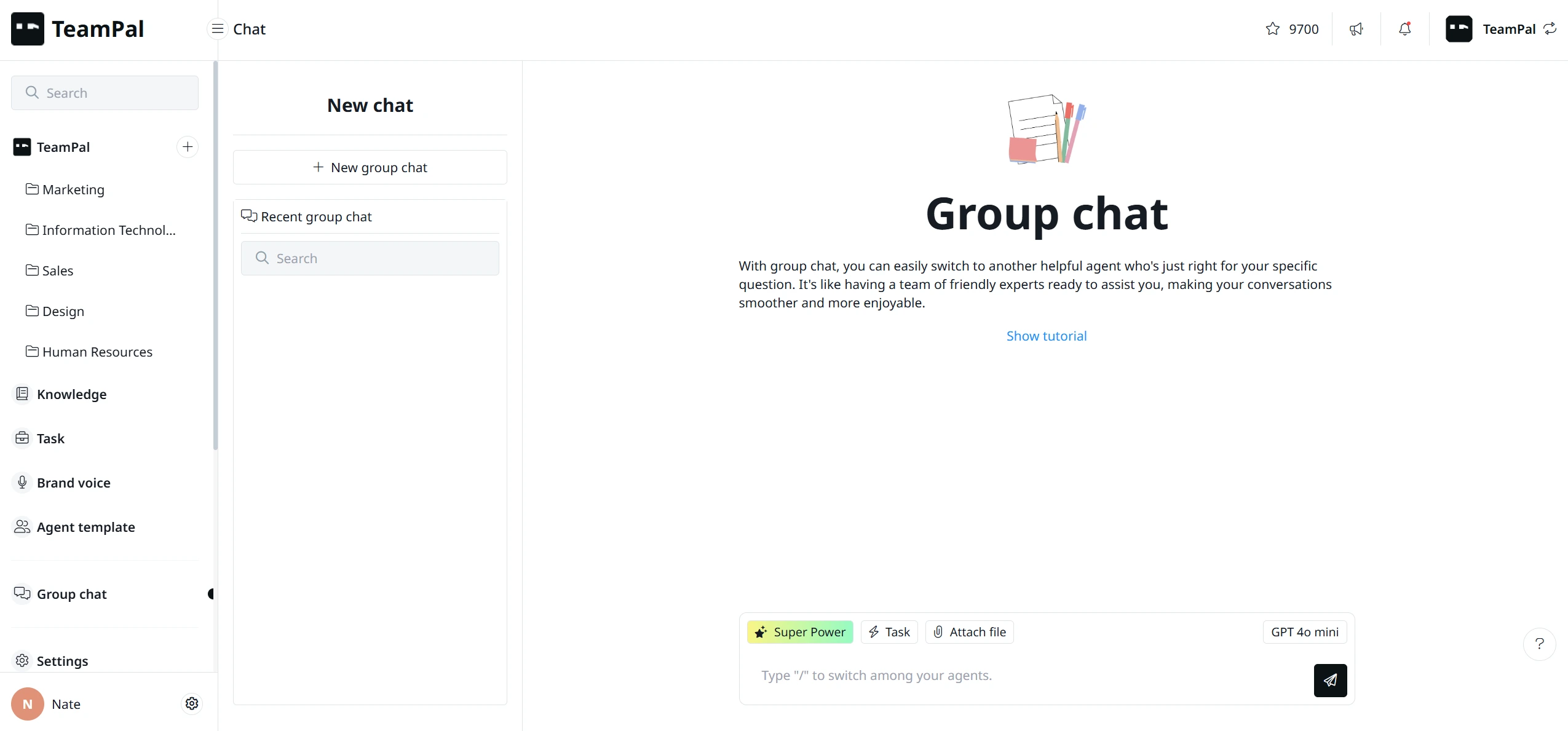 TeamPal Group Chat