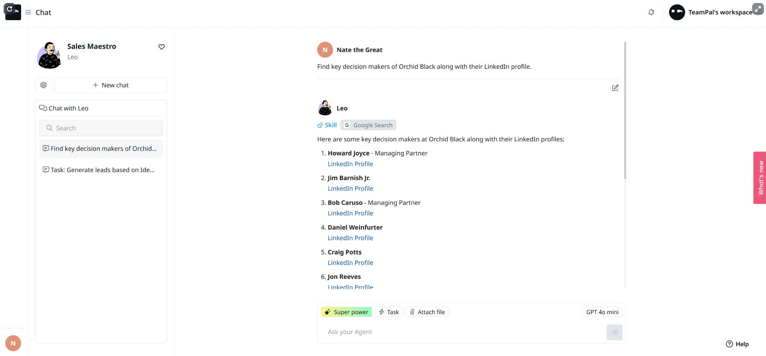 Find key decision makers